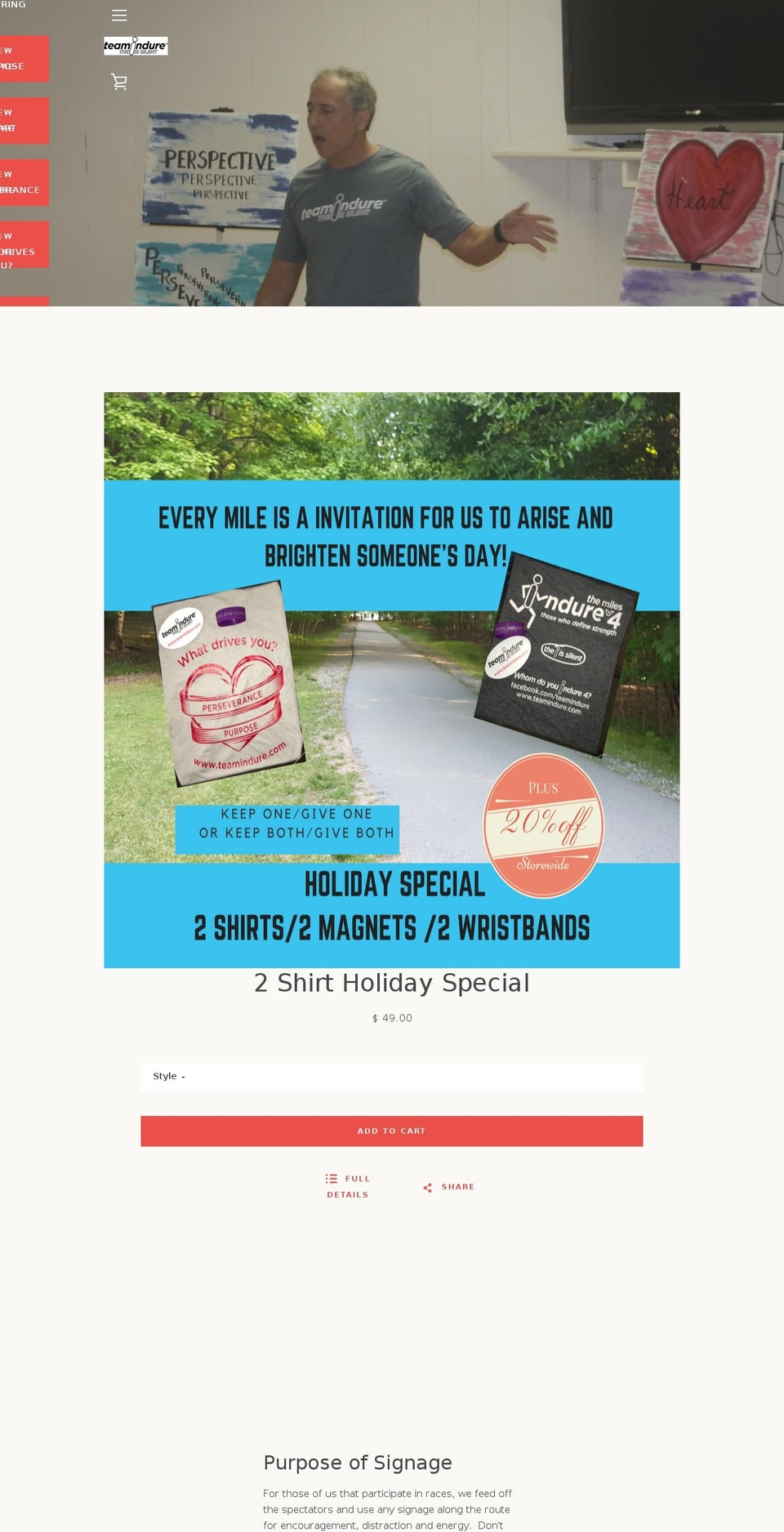 teamindure.com — Shopify storefront screenshot