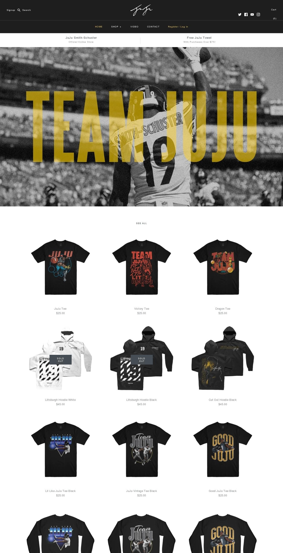 teamjuju.com — Shopify storefront screenshot