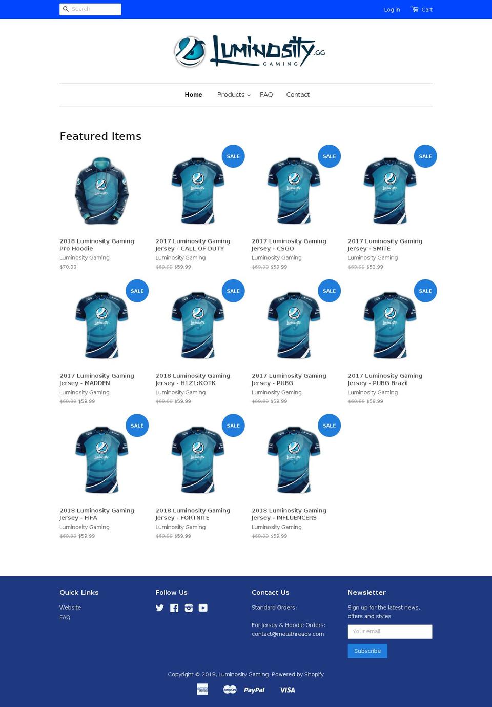 teamlg.myshopify.com shopify website screenshot