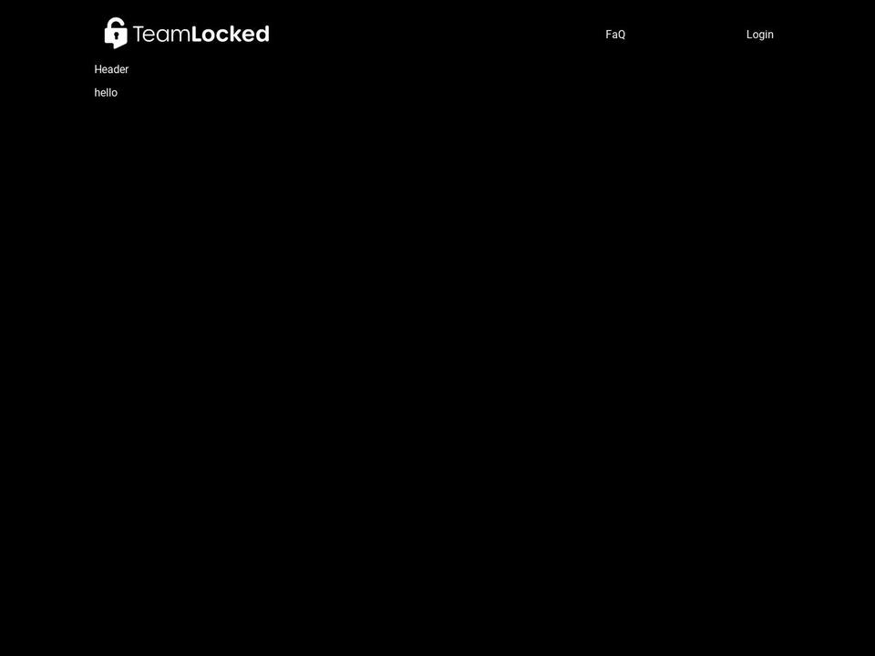 teamlocked.com — Shopify storefront screenshot