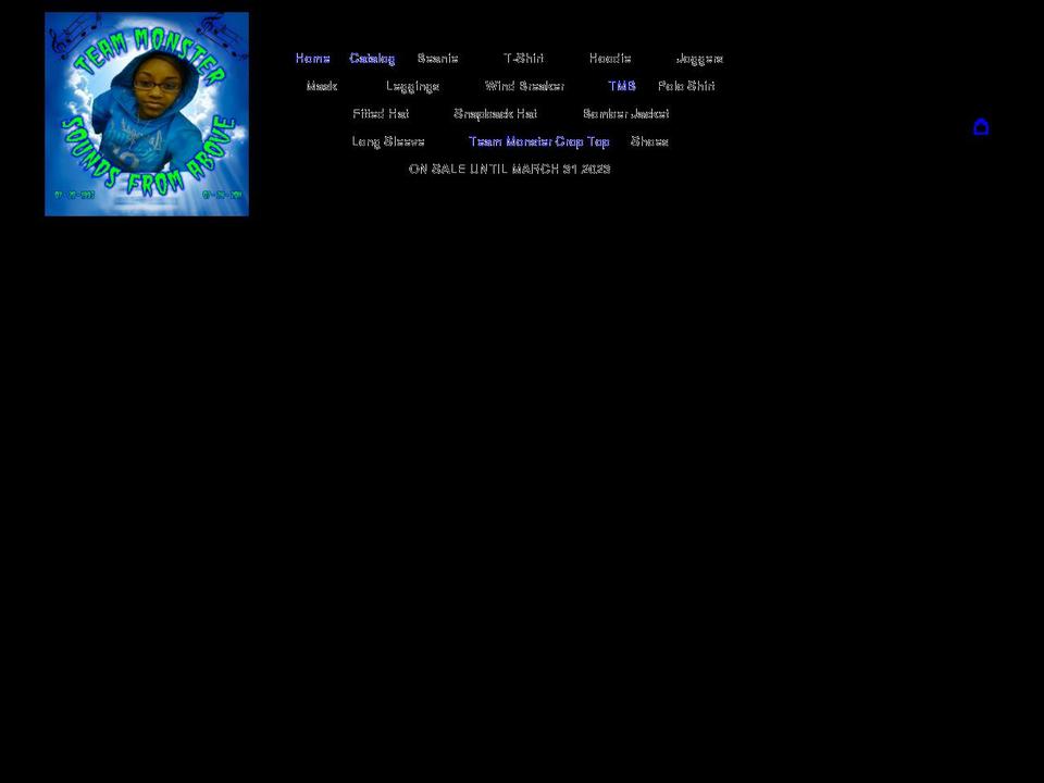 teammonsterwear.com shopify website screenshot