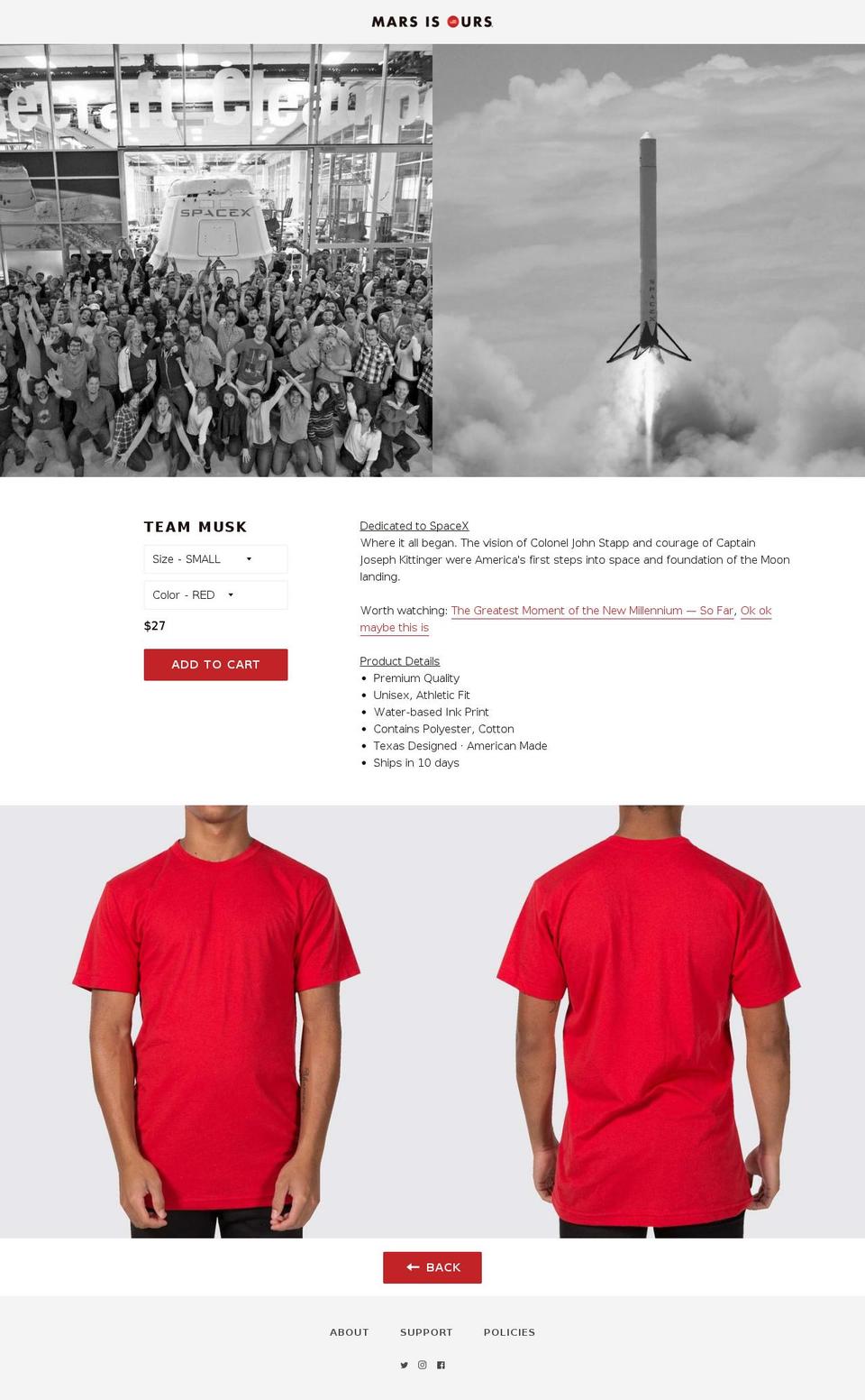 MARSISOURS Shopify theme site example teammusk.com