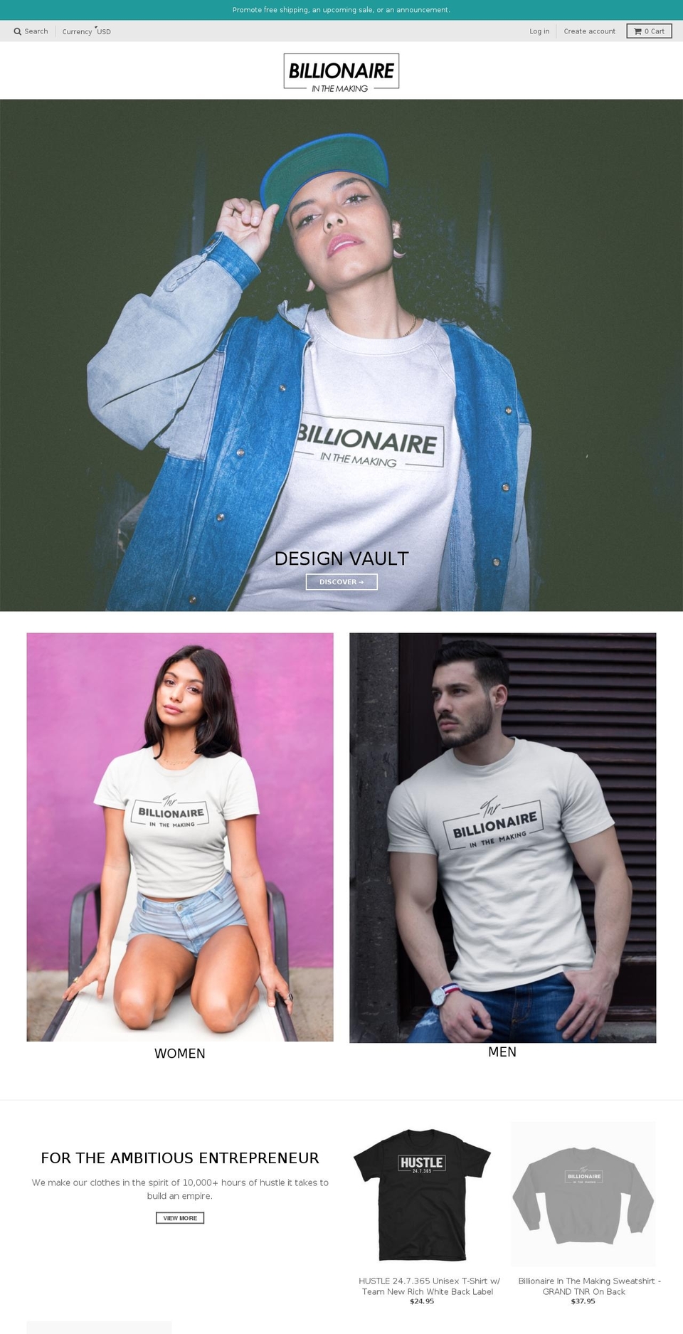 teamnewrich.com — Shopify storefront screenshot