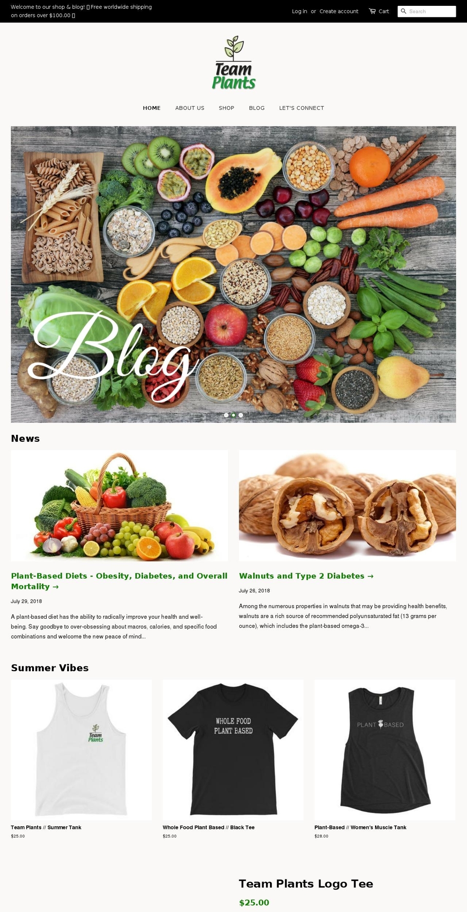 teamplants.com shopify website screenshot