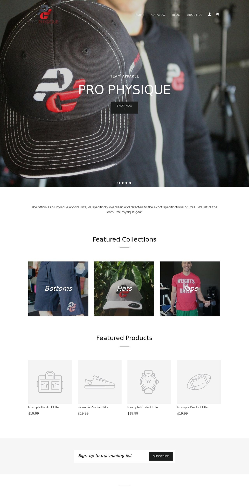 teamprophysique.com shopify website screenshot