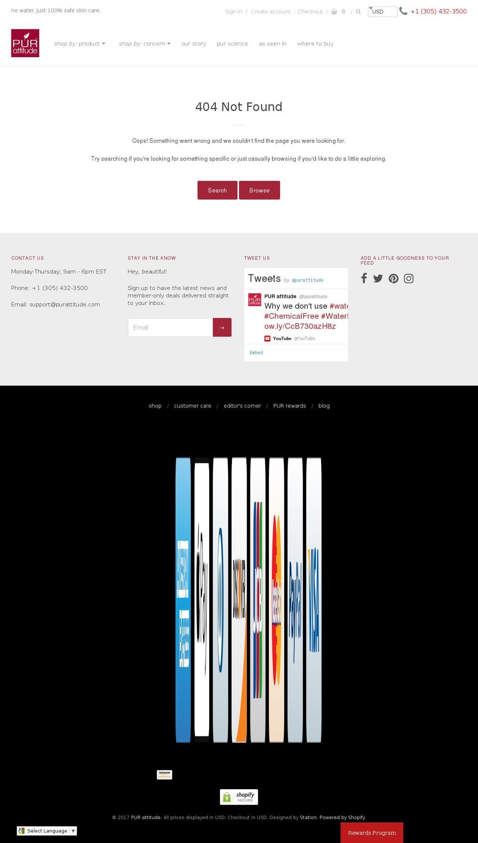 teampurattitude.com shopify website screenshot