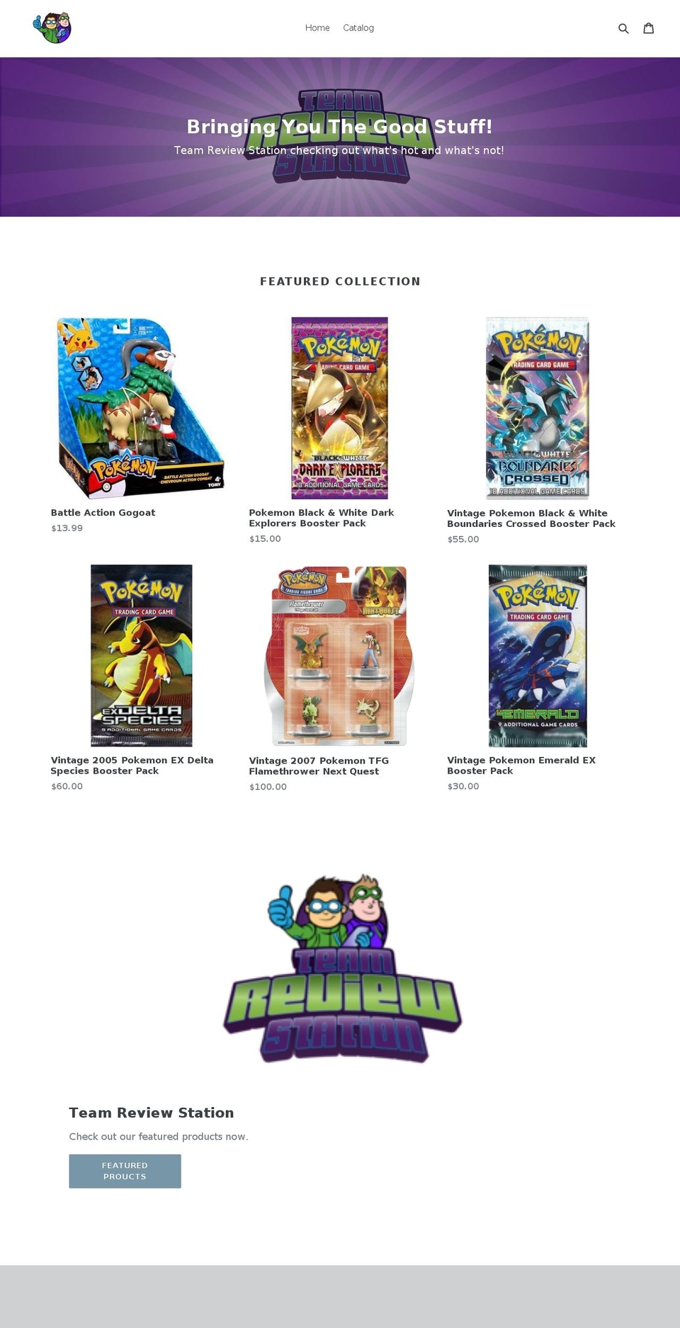 teamreviewstation.com — Shopify storefront screenshot