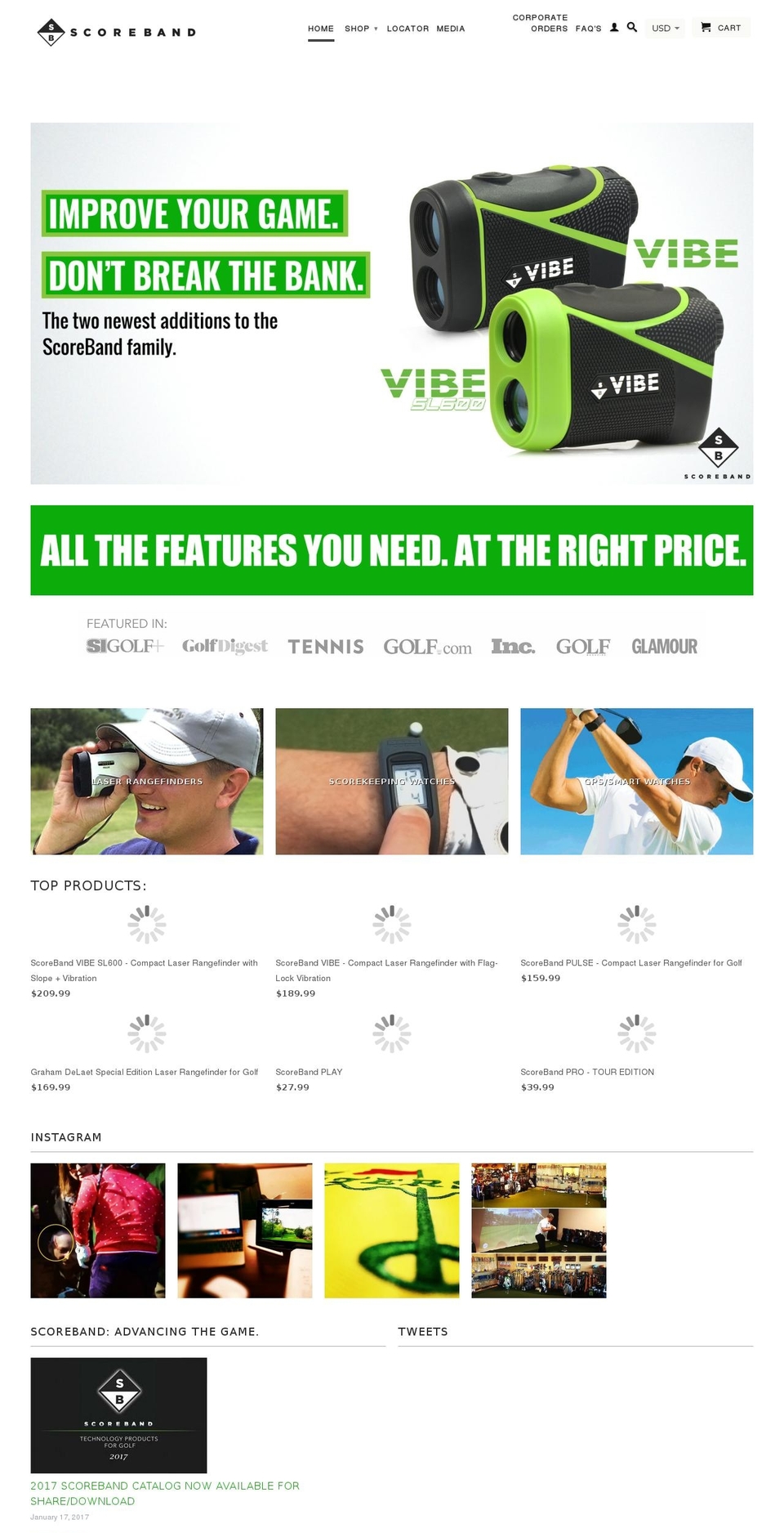 teamscoreband.com shopify website screenshot