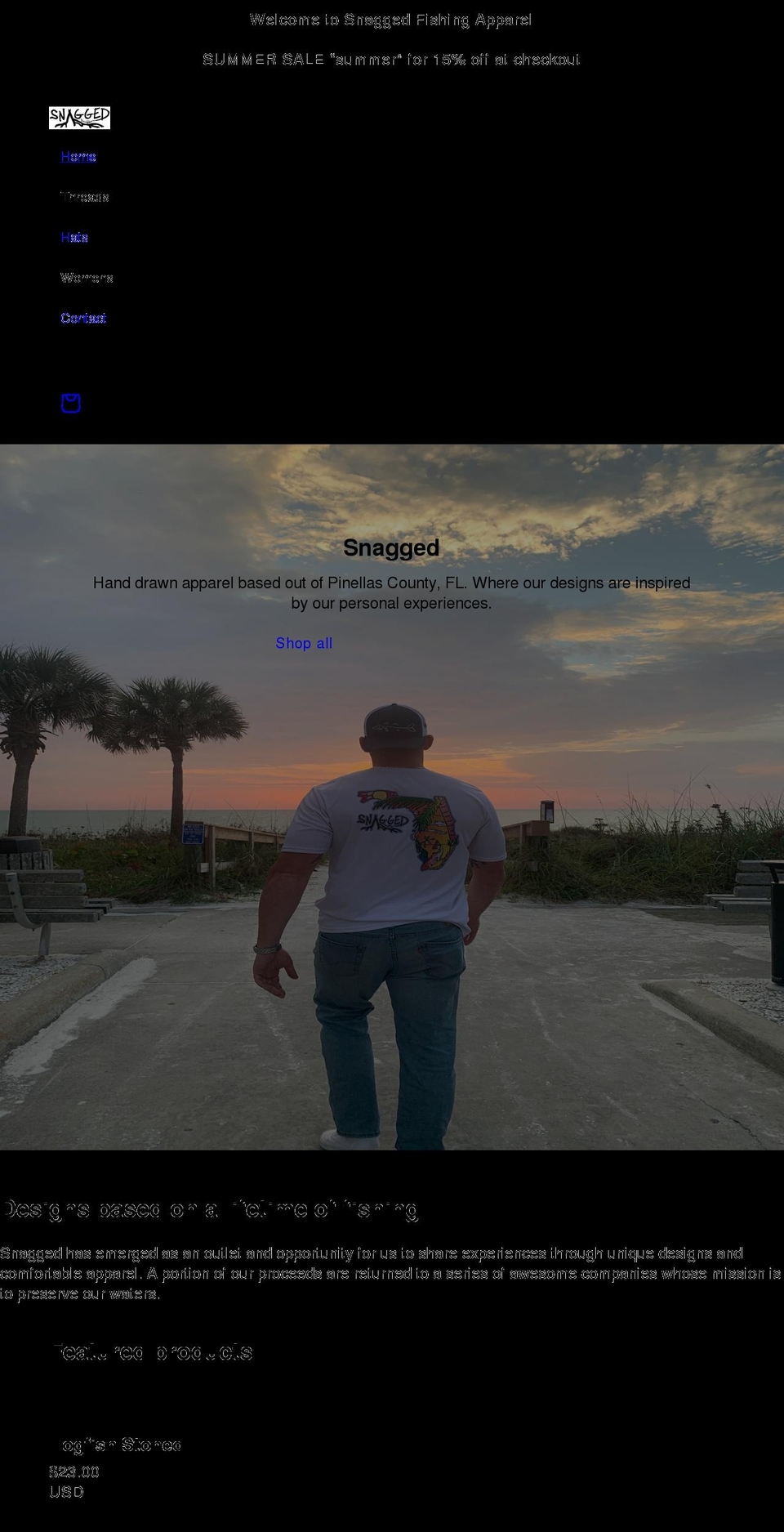 teamsnagged.com shopify website screenshot