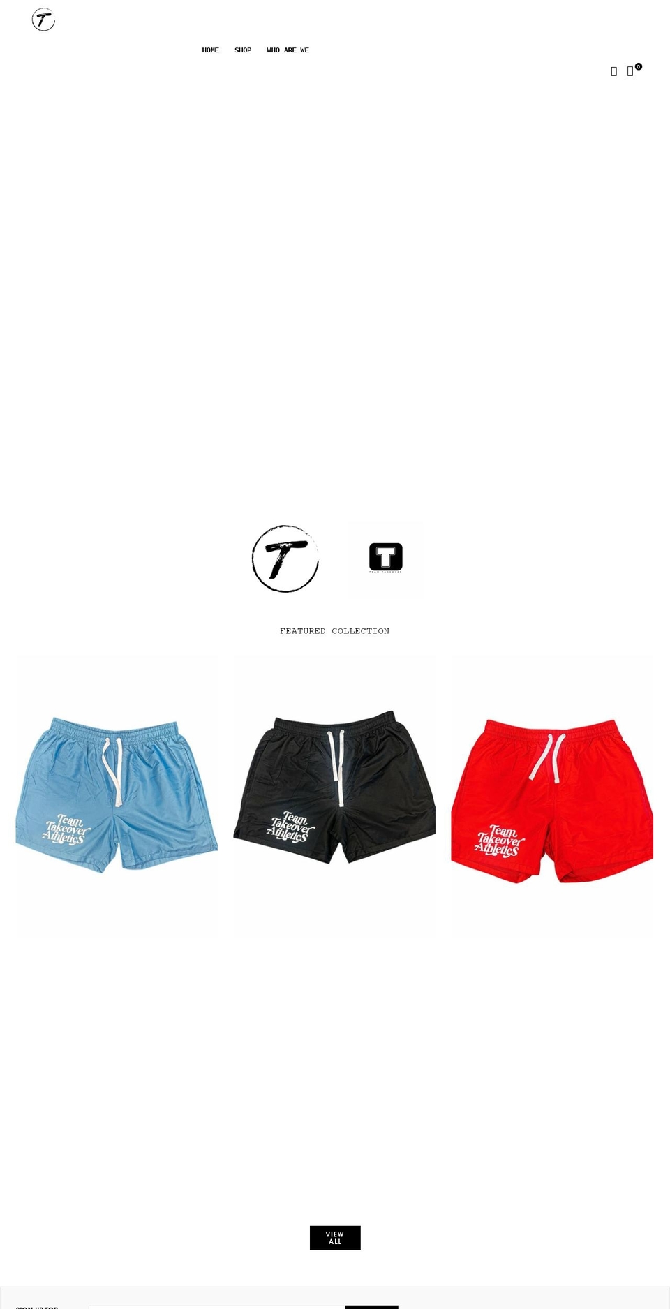 teamtakeover.net shopify website screenshot