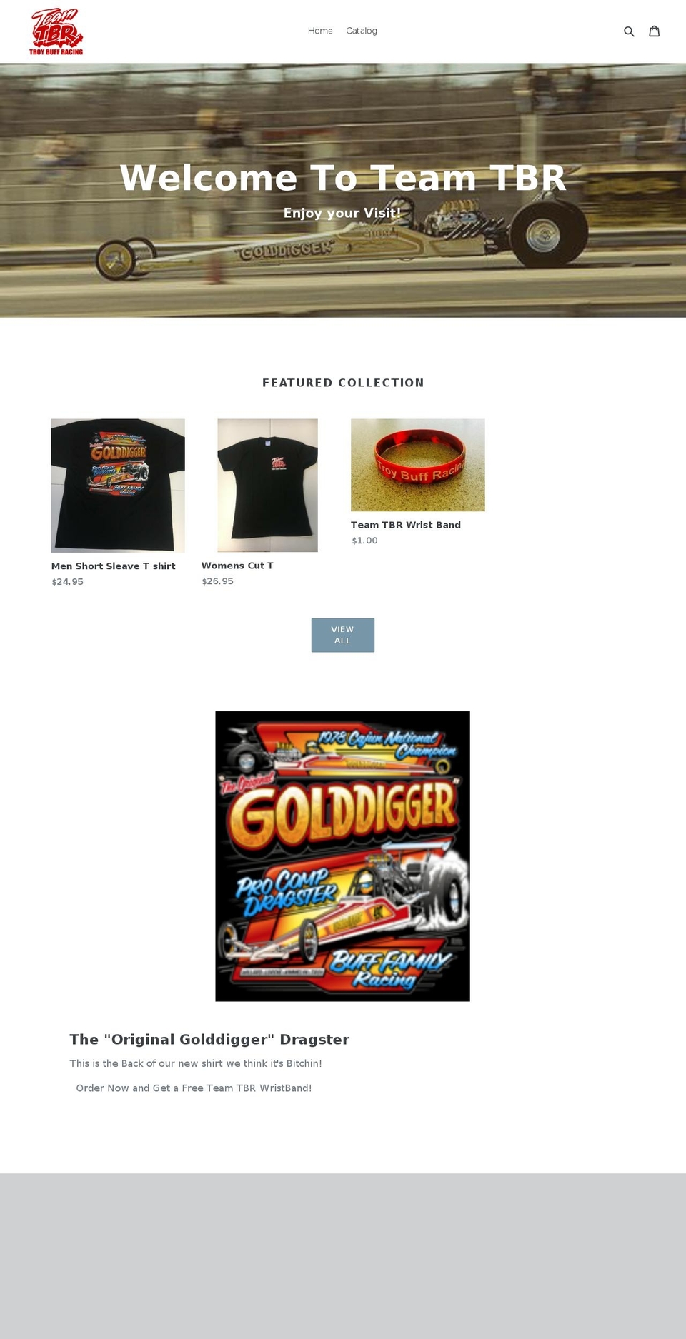 teamtbr.com — Shopify storefront screenshot