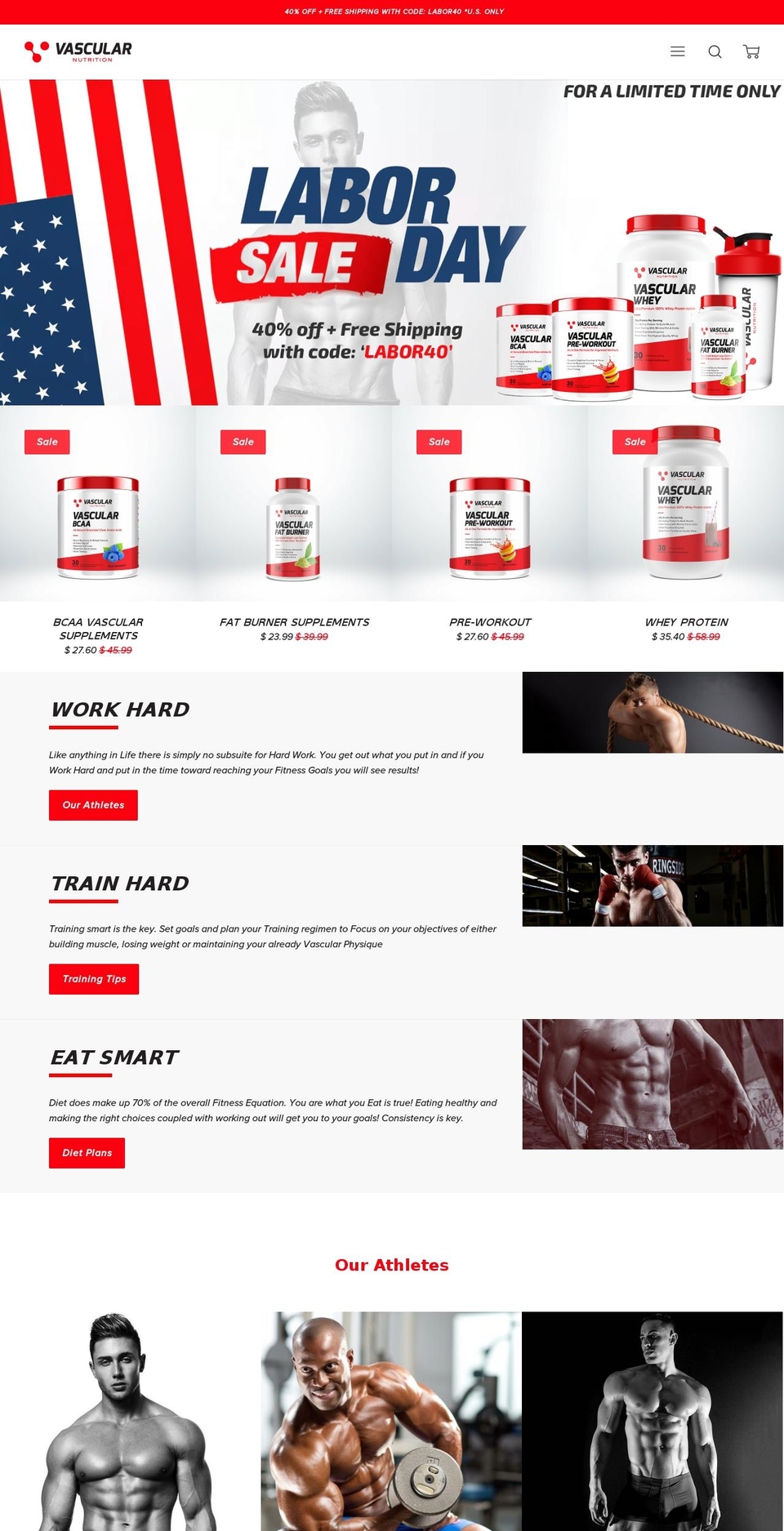 Vascular Nutrition Custom Shopify theme site example teamvascular.com