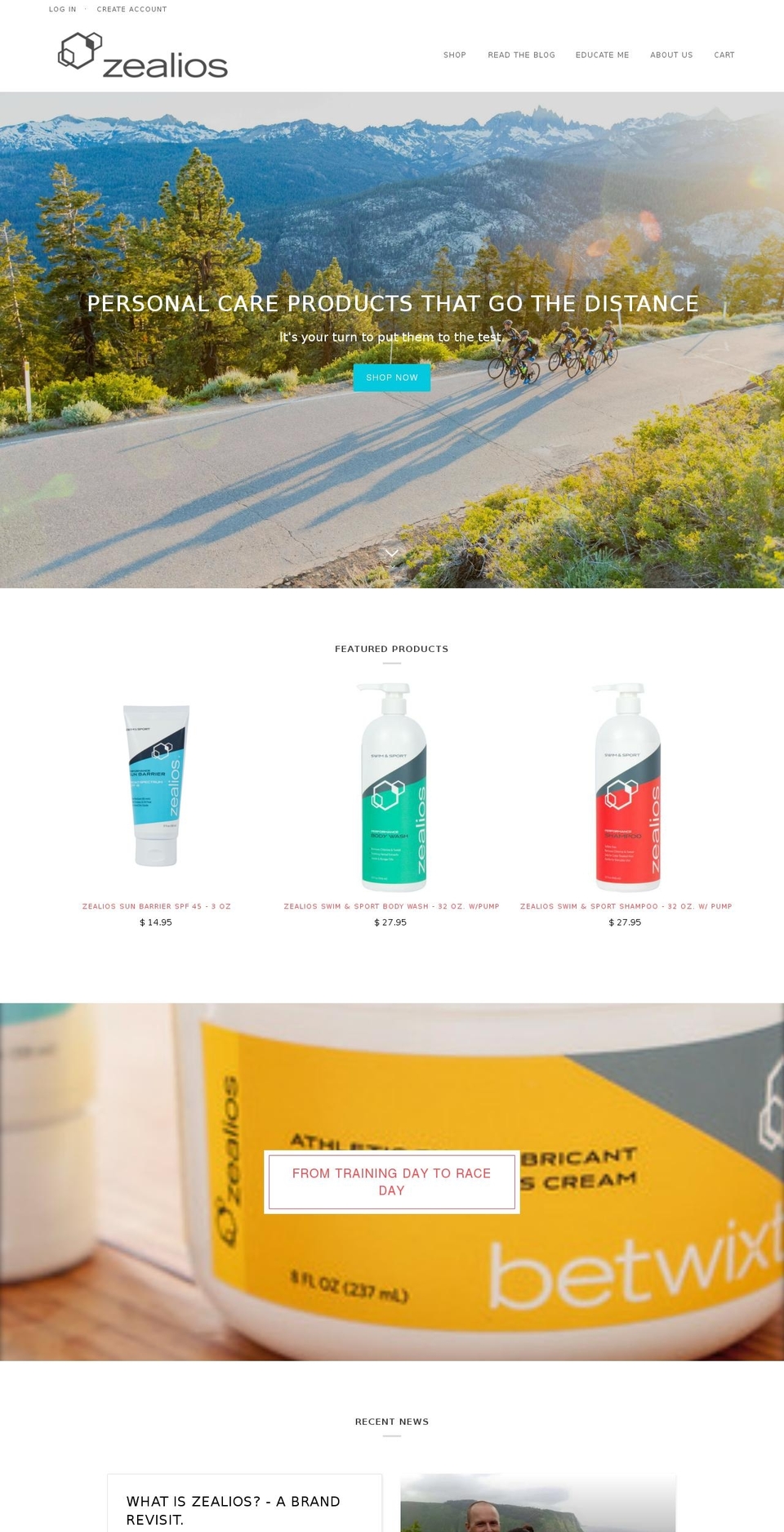 teamzealios.com shopify website screenshot