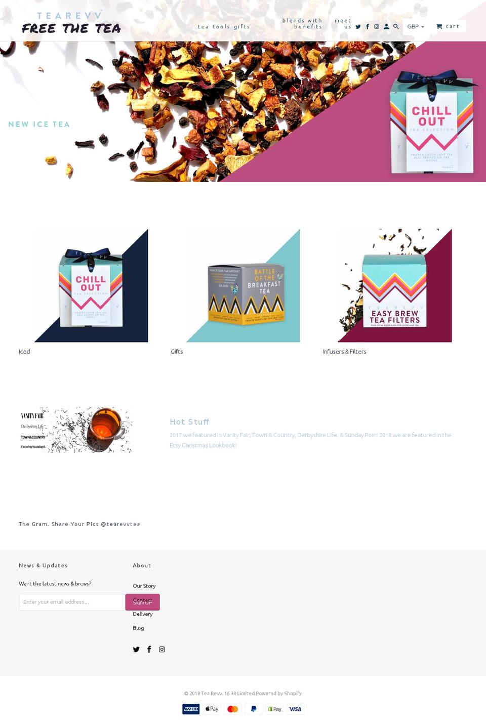 tearevv.com — Shopify storefront screenshot