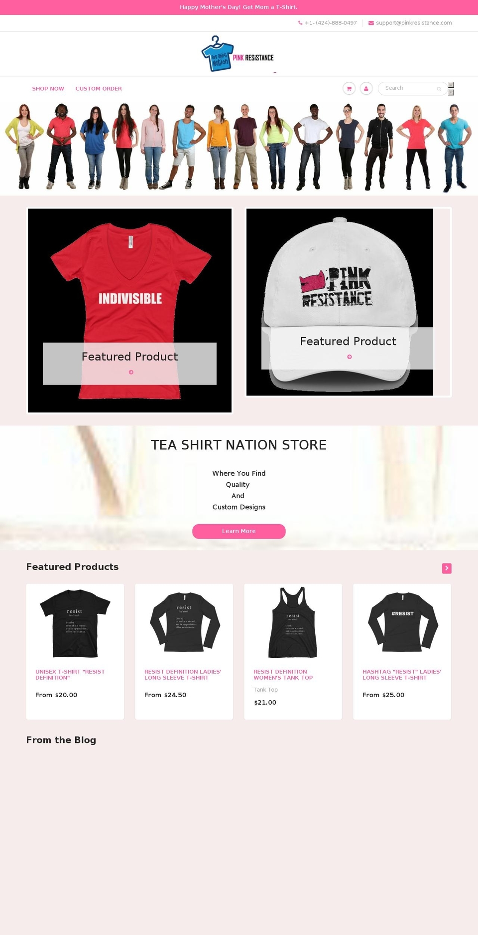 teashirtnation.com — Shopify storefront screenshot