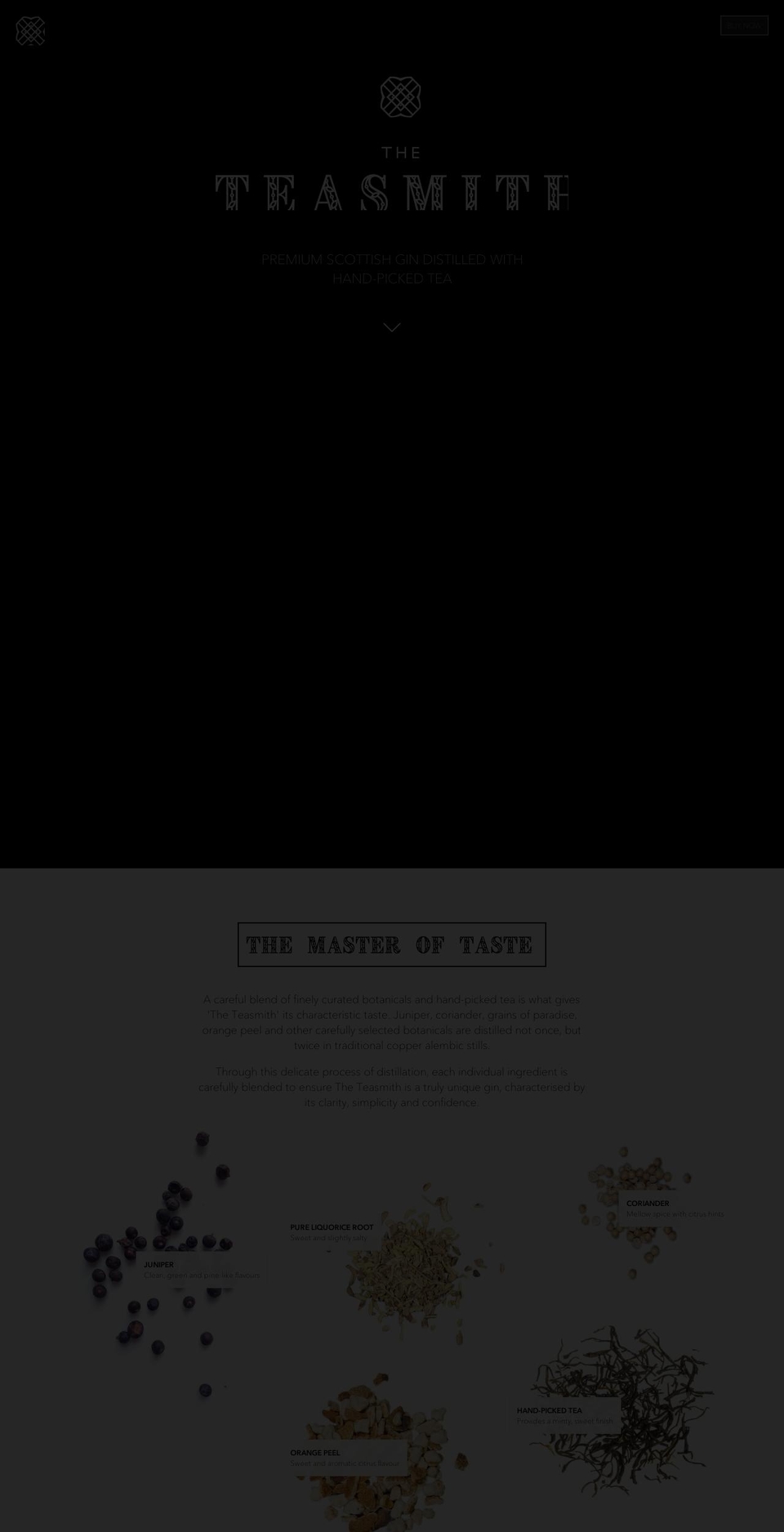 teasmithgin.com shopify website screenshot