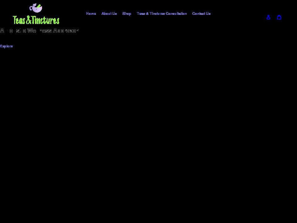 teastincture.com shopify website screenshot