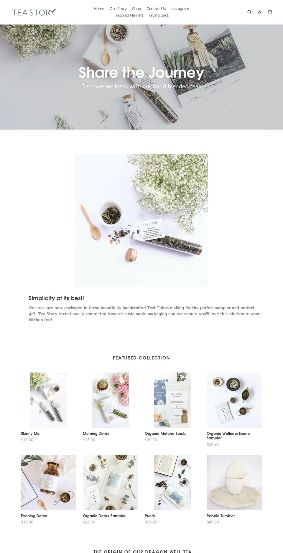 teastoryaustralia.com — Shopify storefront screenshot