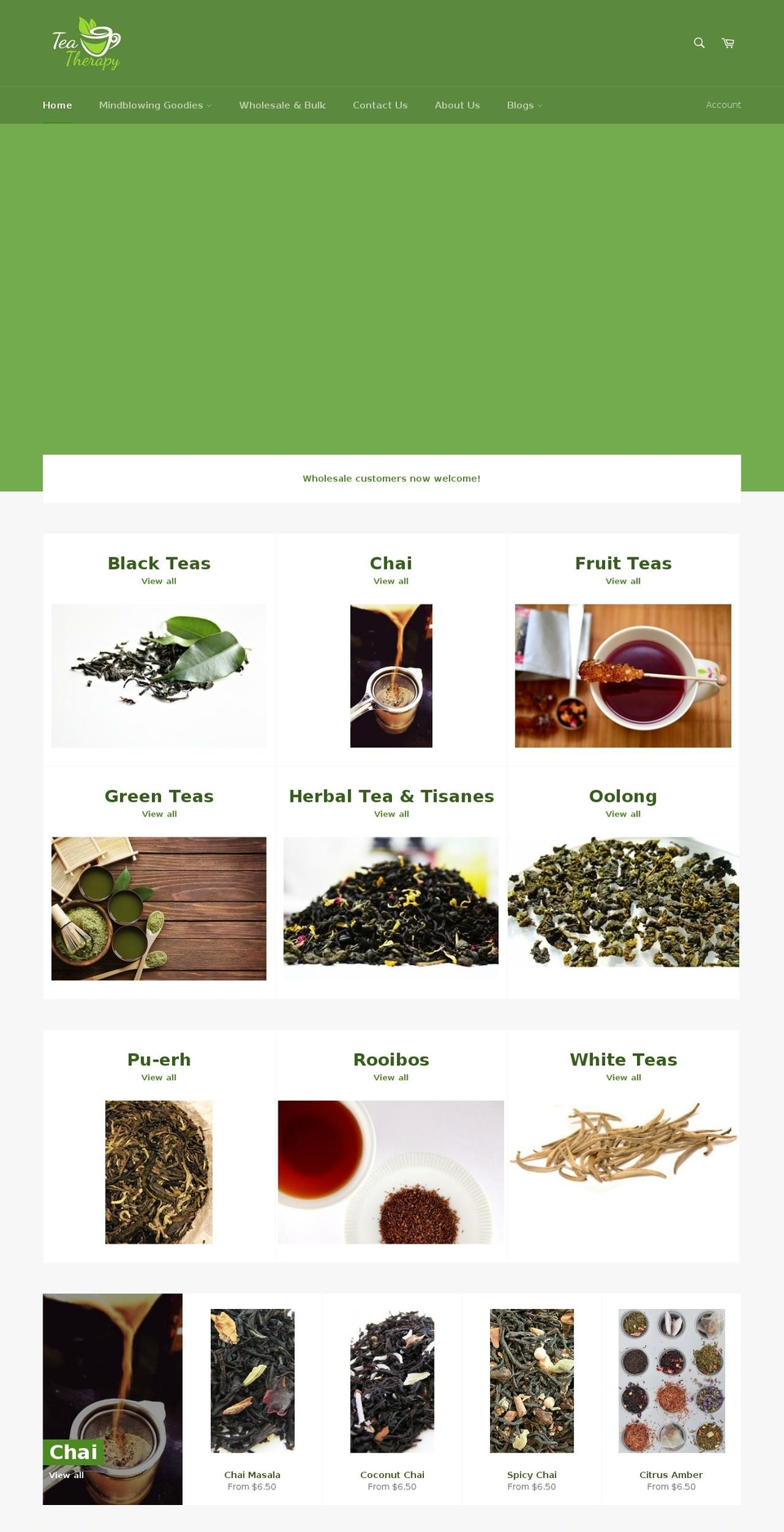 teatherapy.com.au shopify website screenshot