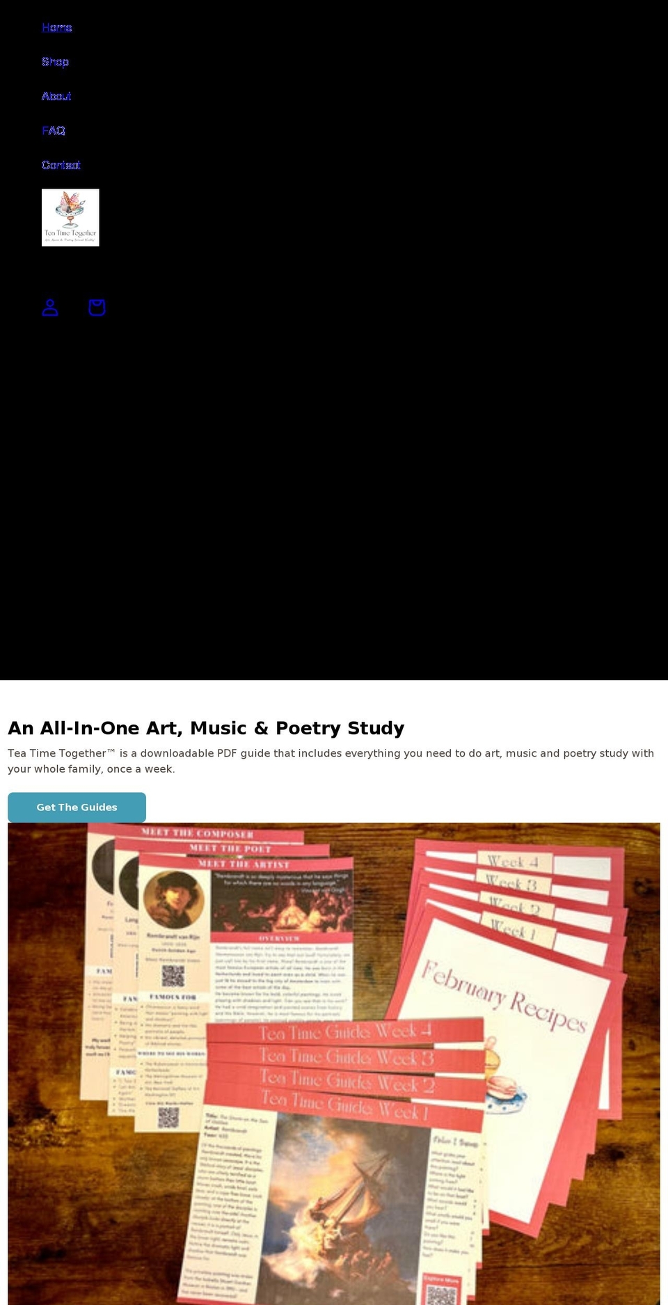 teatimetogether.com shopify website screenshot