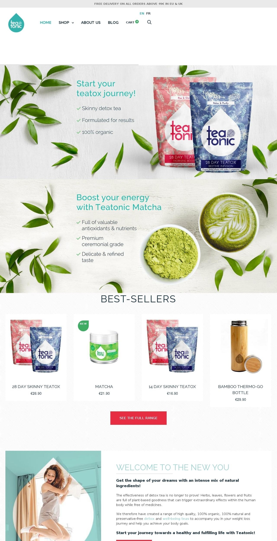 teatonic.com — Shopify storefront screenshot
