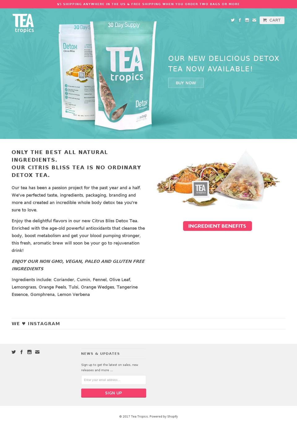 teatropic.com shopify website screenshot