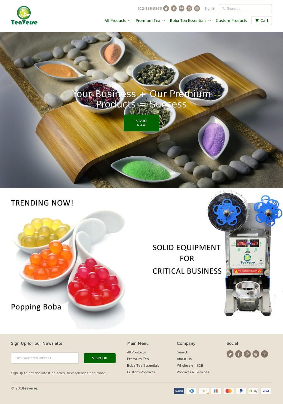 teaversestore.com — Shopify storefront screenshot