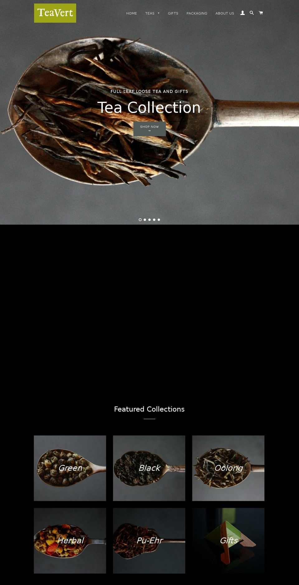 teavert.com shopify website screenshot