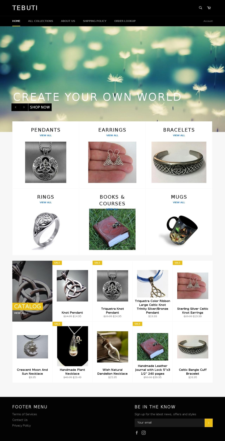 tebuti.com shopify website screenshot