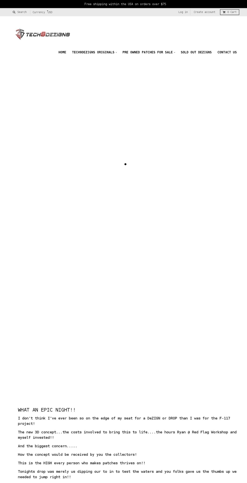 tech9dezigns.com — Shopify storefront screenshot