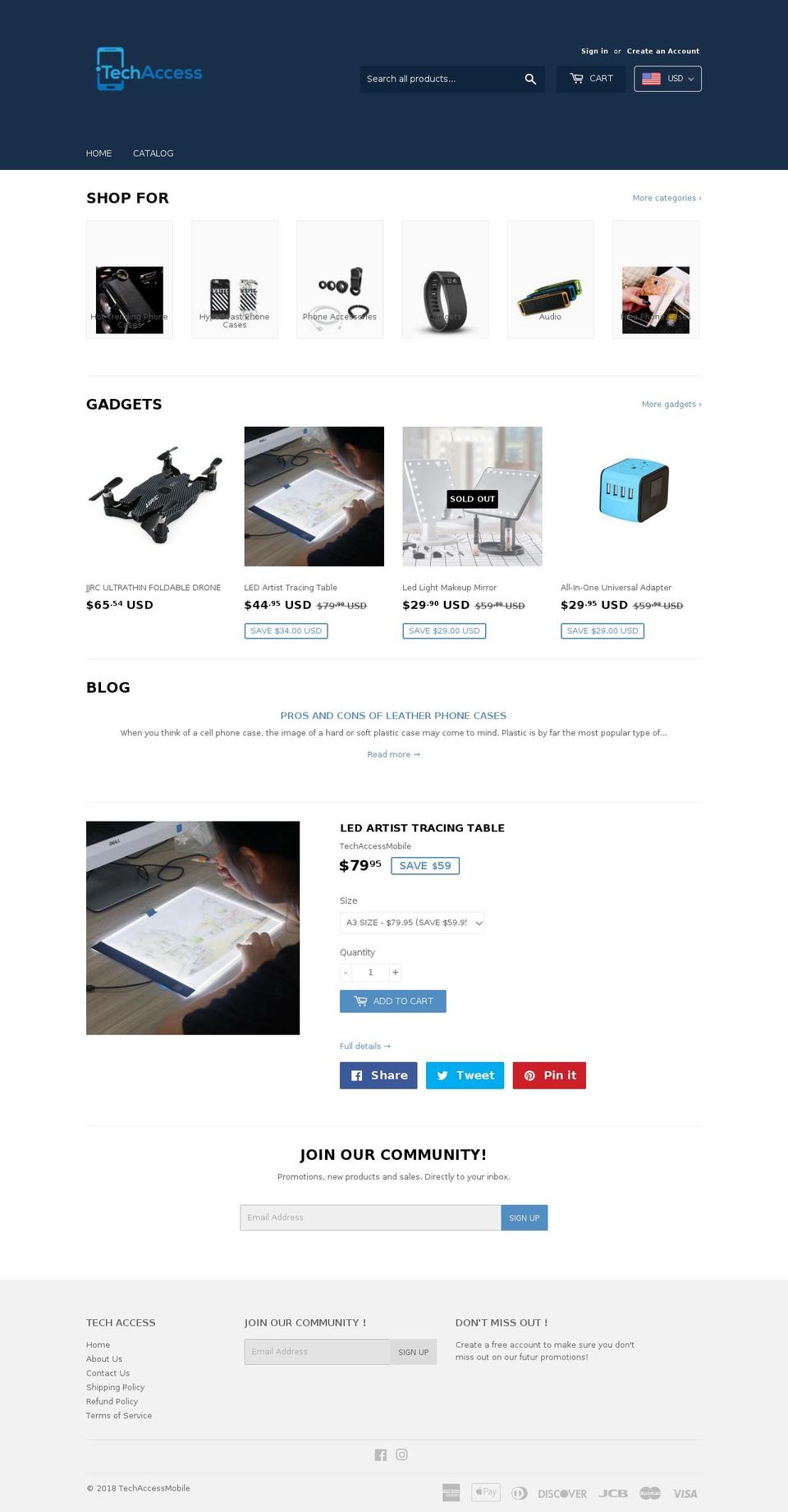 techaccess.ca shopify website screenshot