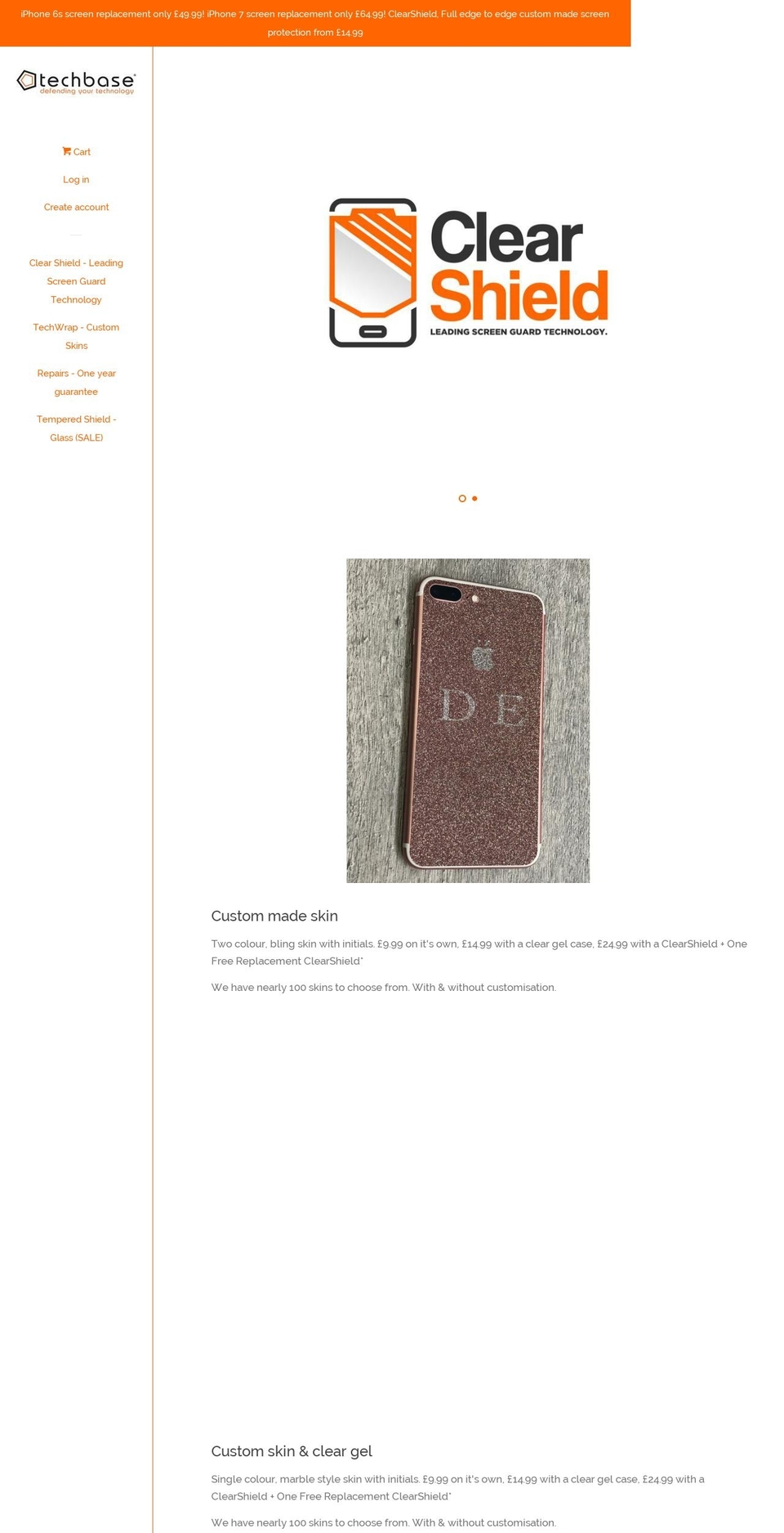 techbaseaccessories.com — Shopify storefront screenshot
