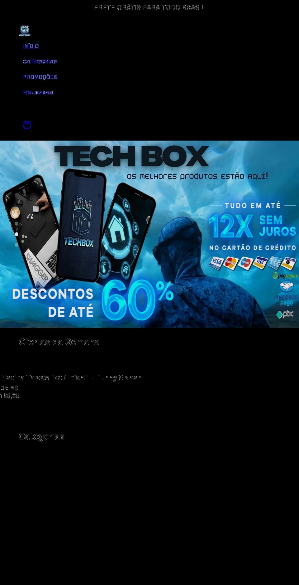 techboxbrasil.com shopify website screenshot