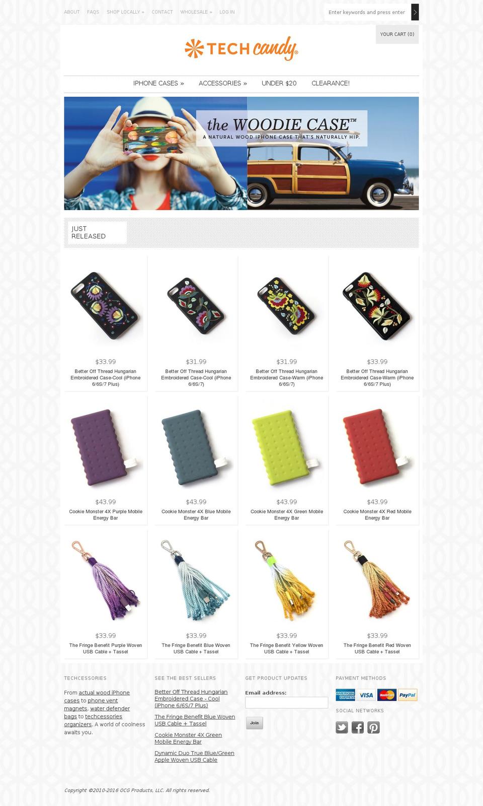 techcandycases.com shopify website screenshot