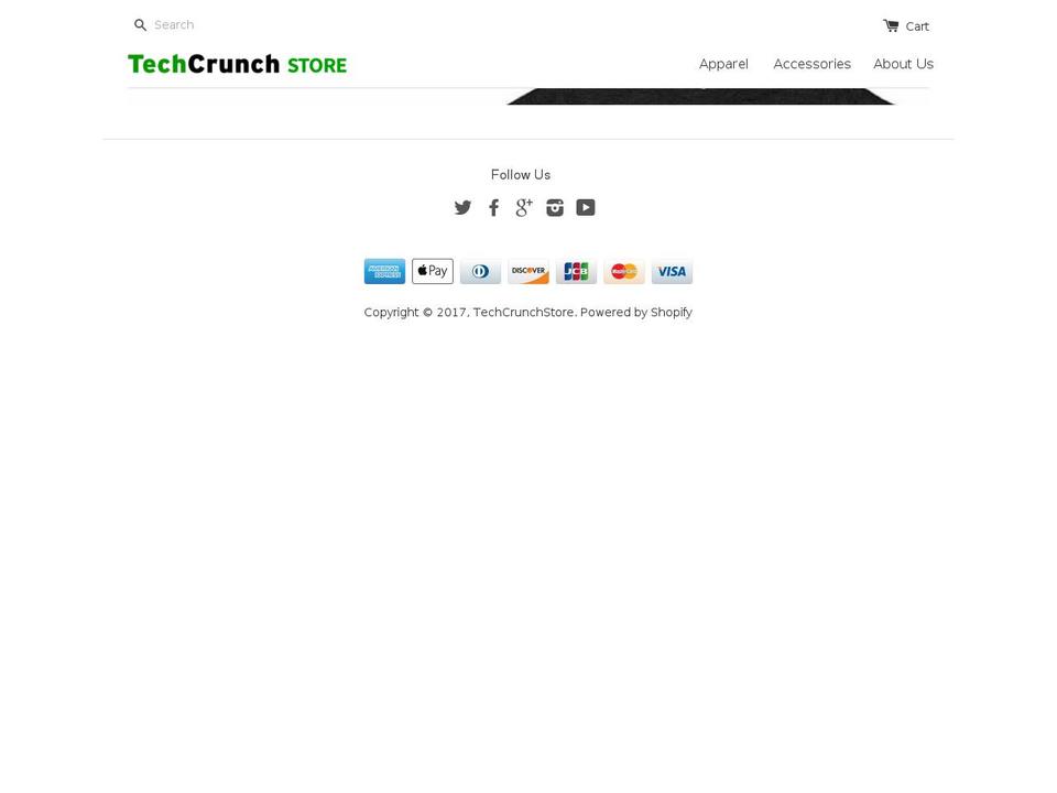 techcrunchstore.com shopify website screenshot