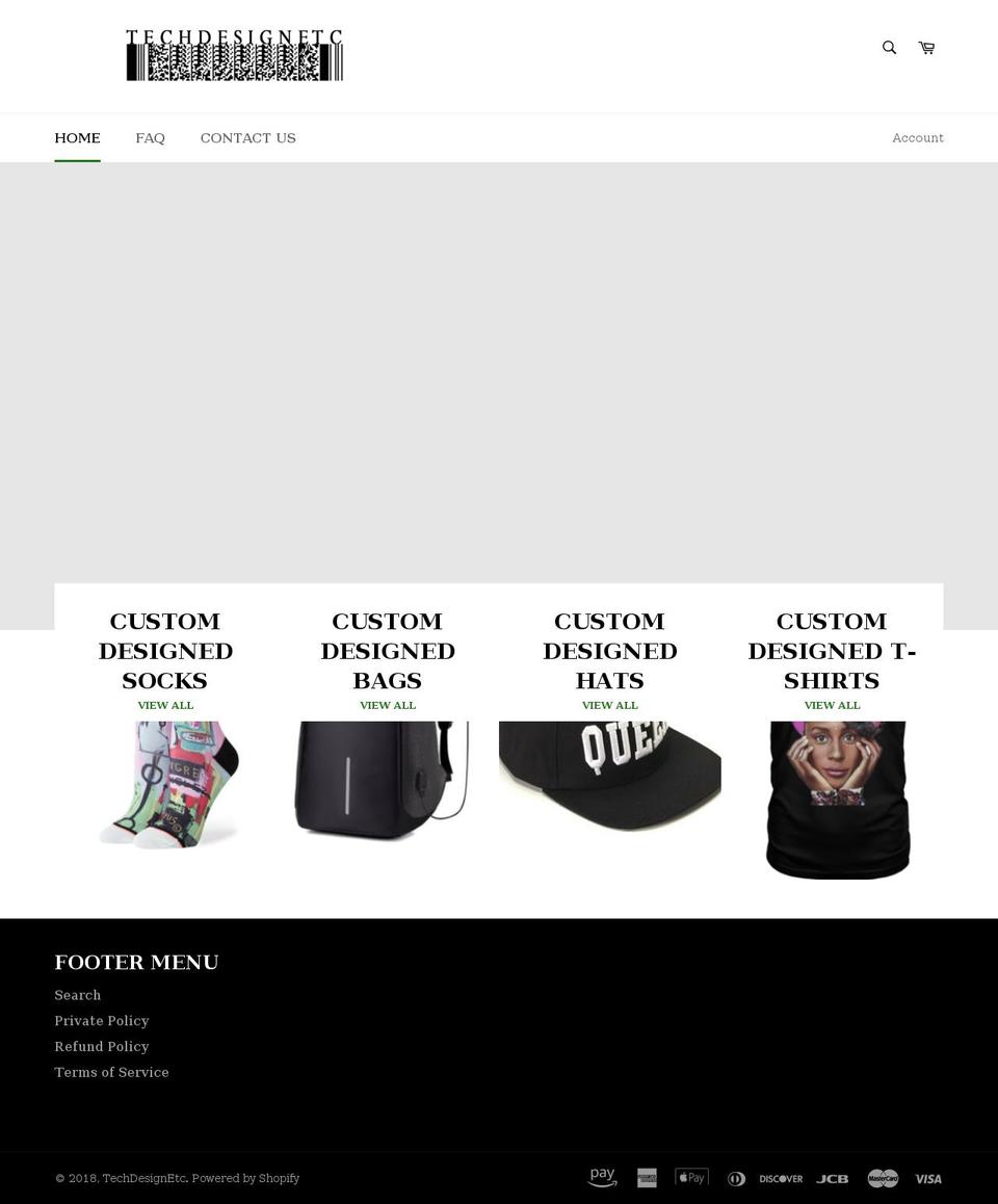 techdesignetc.com — Shopify storefront screenshot