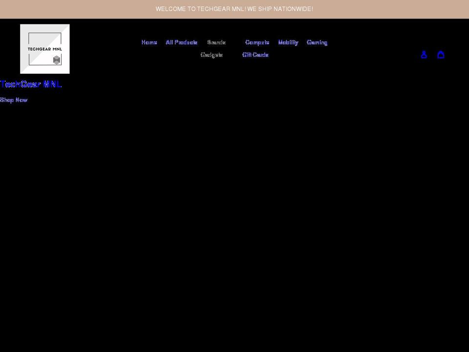 techgearmnl.com shopify website screenshot