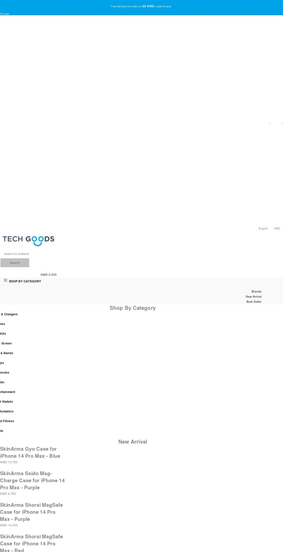 techgoodskw.com shopify website screenshot