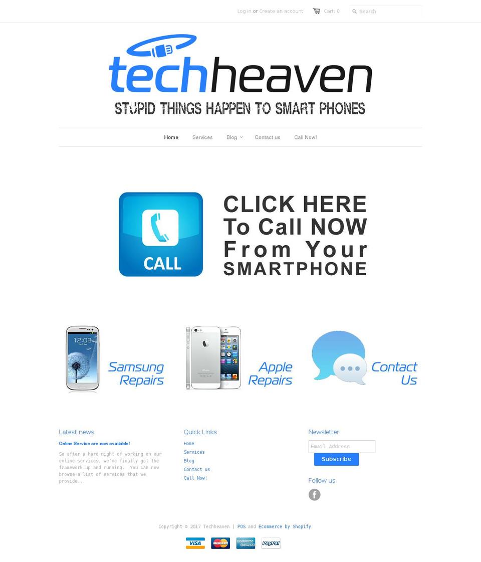 techheaven.com.au shopify website screenshot