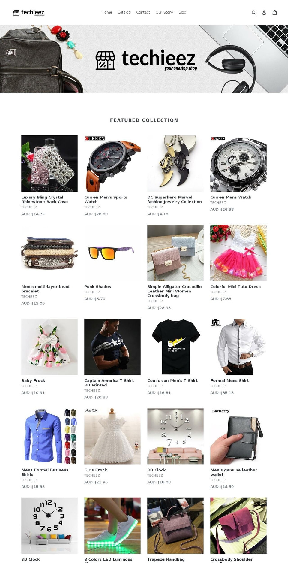 techieez.com shopify website screenshot