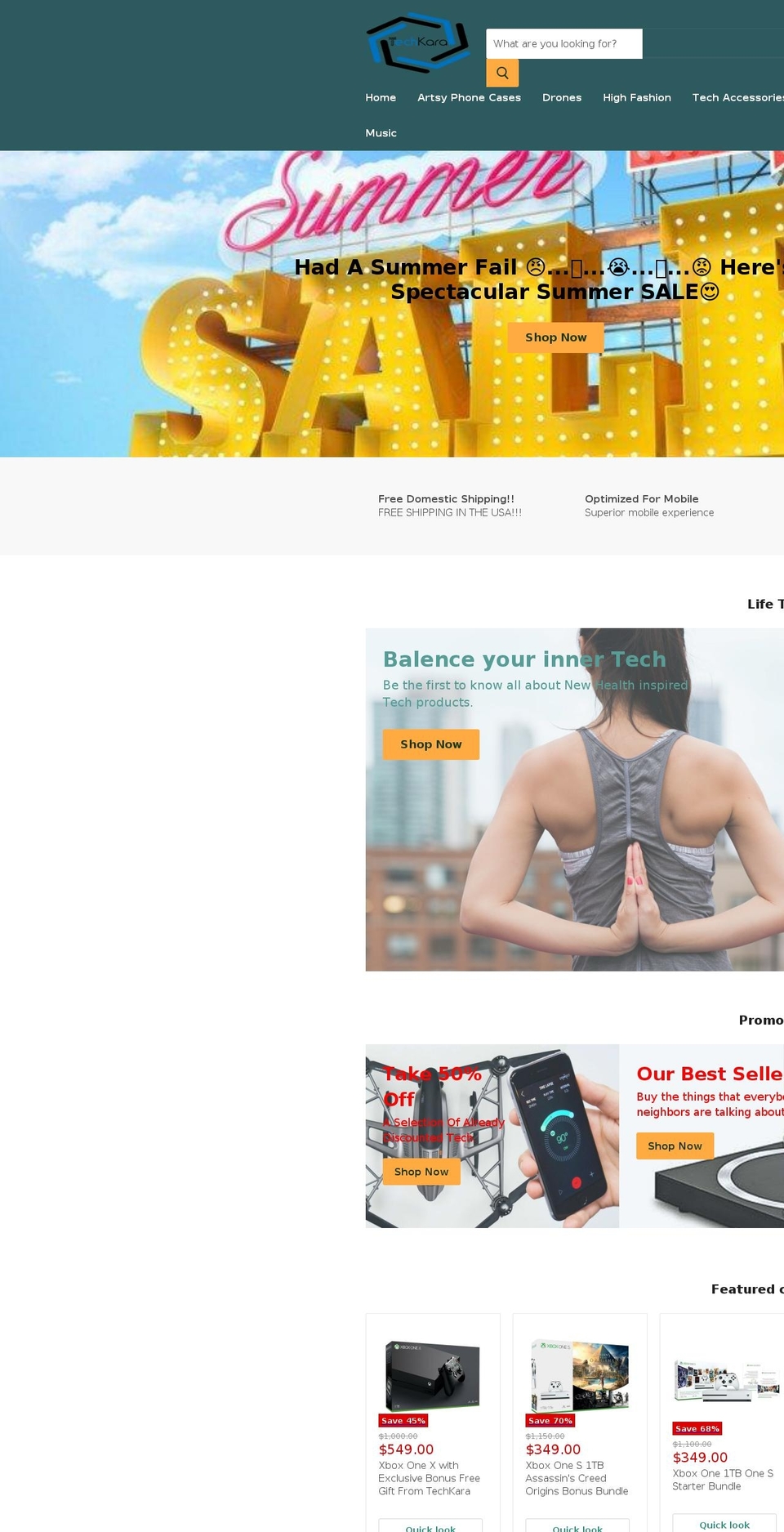techkara.com — Shopify storefront screenshot