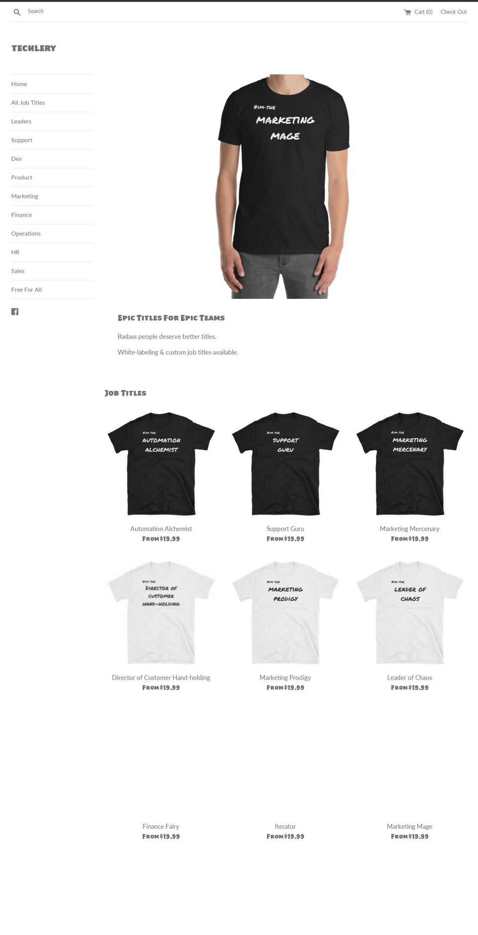 techlery.com — Shopify storefront screenshot