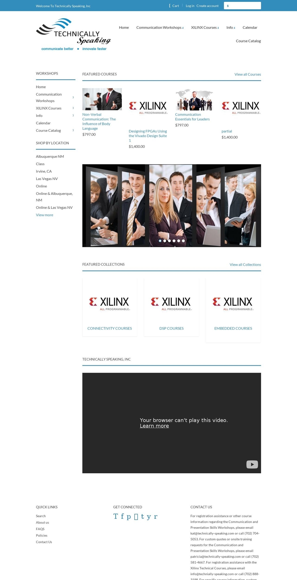 technically-speaking-inc.myshopify.com shopify website screenshot
