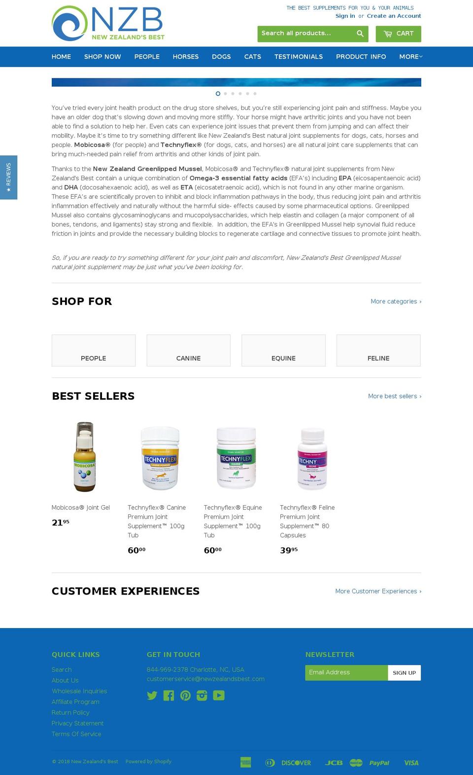 techniflex-mobicosa.com — Shopify storefront screenshot