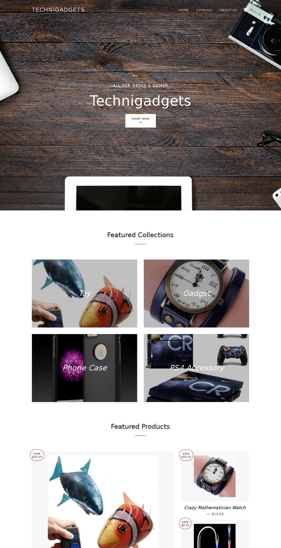 technigadgets.net shopify website screenshot