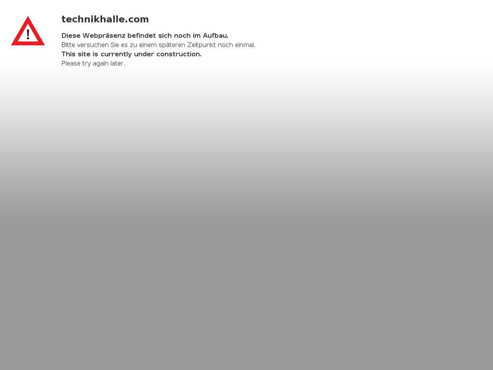 fonttheme Shopify theme site example technikhalle.com