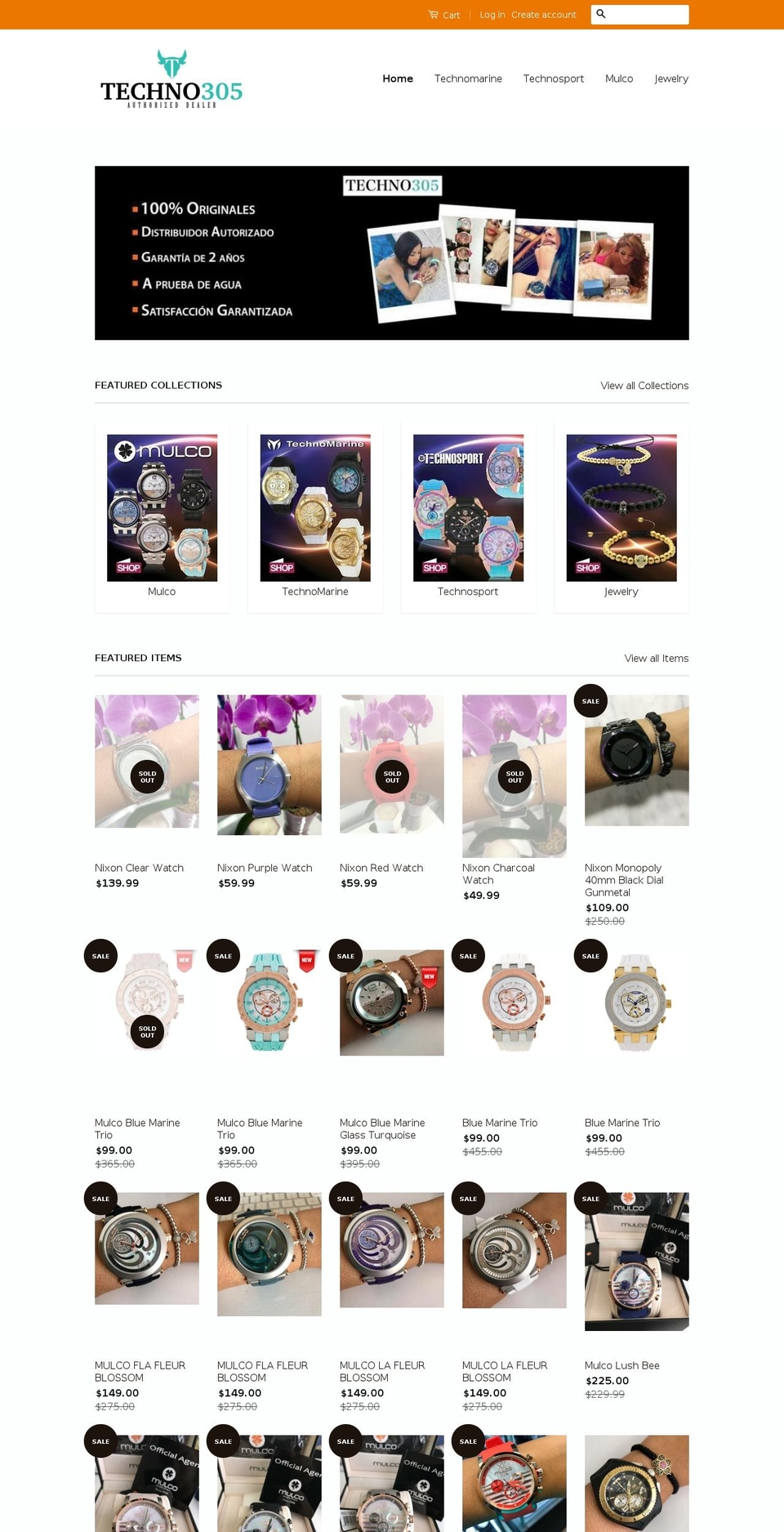 techno305.com shopify website screenshot
