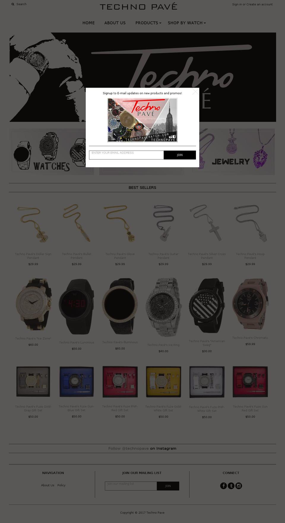 technopavewatch.com shopify website screenshot