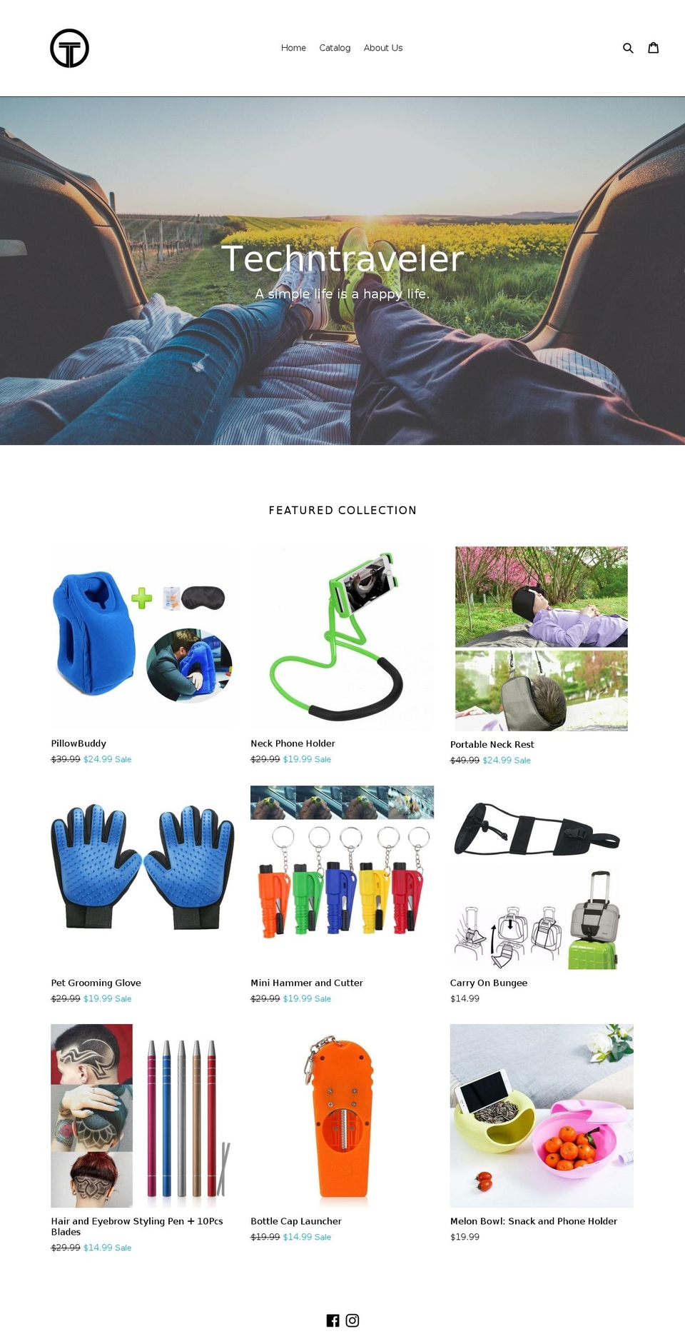 techntraveler.com — Shopify storefront screenshot