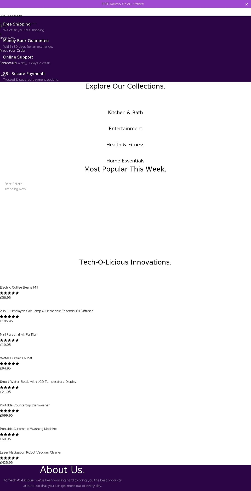 techolicious.com shopify website screenshot